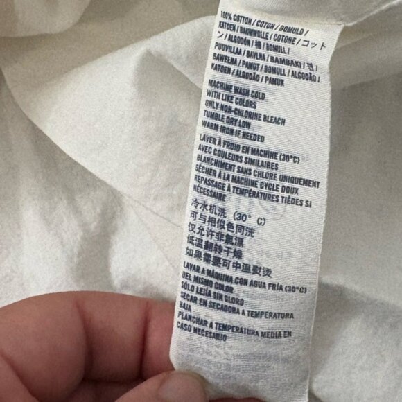 Abercrombie Kids White Lace Y2K Lined Cotton Dress Size XL Preppy Cute Summer - Picture 7 of 8